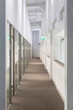 This picture shows building one, the historical building of the new Campus Derendorf of Hochschule Düsseldorf. This building includes the University Library and the Campus IT.